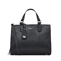 RADLEY London Bedford Square Ziptop Multiway Handbag for Women, Made from Textured Leather, Handbag with Twin Handle & Adjustable Strap, Features Interior Zip & Slip Pockets