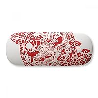 Chinese Red Dragon Animal Abstract Glasses Case Eyeglasses Hard Shell Storage Spectacle Box