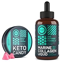 WILD FUEL Keto Candy and Liquid Collagen Marine Energy and Wellness Bundle