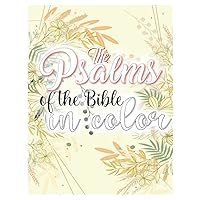The Psalms Of The Bible In Color: Coloring Book with Scripture for Adults and Teens (Spanish Edition)