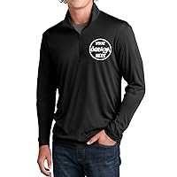 INK STITCH Men St357 Custom Embroidery Personalized Add Your Logo Texts PosiCharge Competitor Quarter Zip
