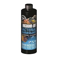 MICROBE-LIFT Bacterial Cleaner and Balancer for Salt and Fresh Water Tanks and Aquariums, Reduces Organic Waste and Prevents New Tank Syndrome, 16oz