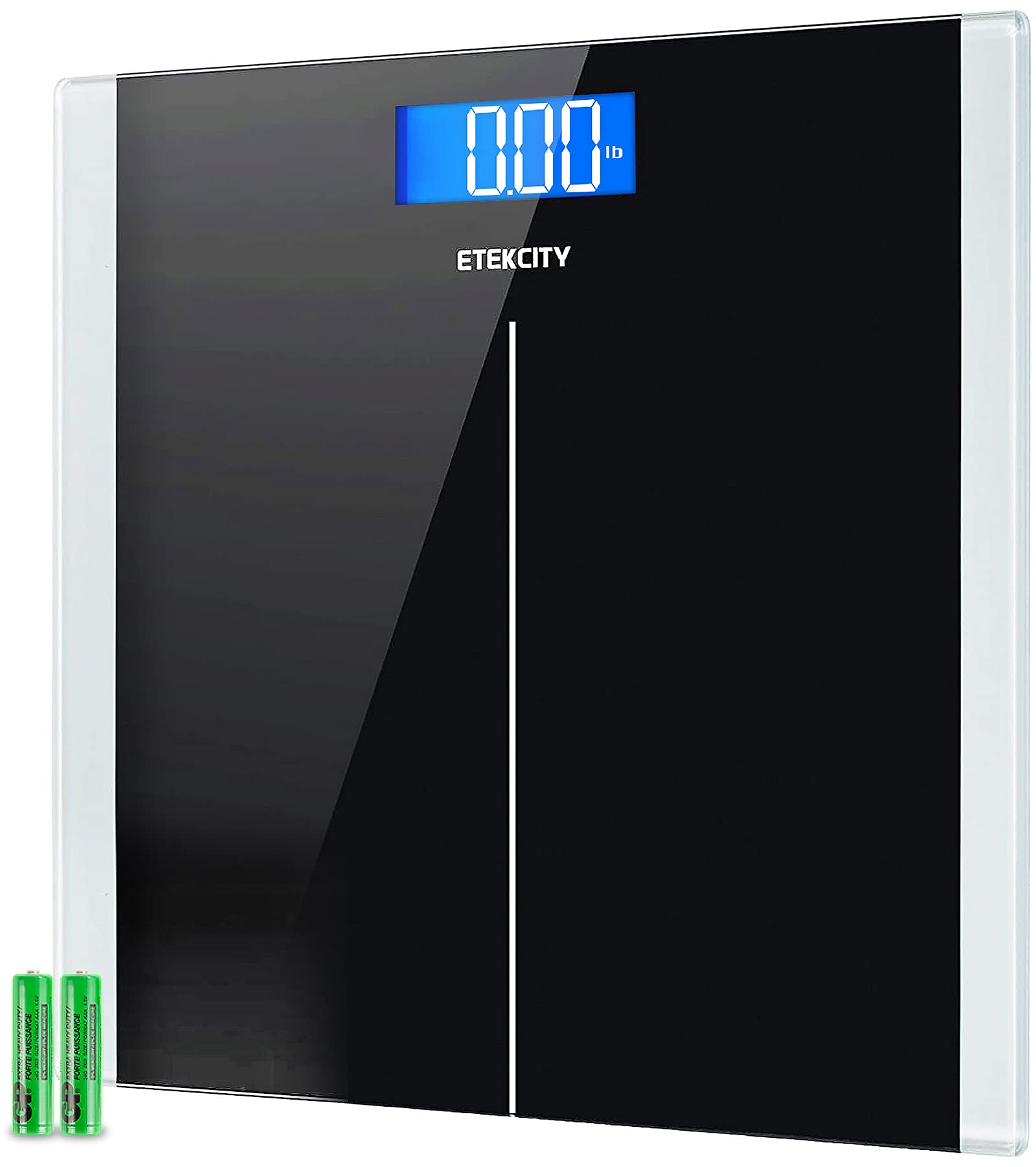 Etekcity Food Scale with Bowl, Timer, and Temperature Sensor, Digital Kitchen Weight for Cooking and Baking, 2.06 QT, Silver & Digital Body Weight Bathroom Scale with Step-On Technology, 400 Lb