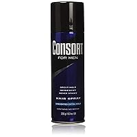 Consort For Men Hair Spray Unscented Extra Hold 8.30 oz (Pack of 3)