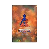 Invogueyy Medicine Buddha Poster Religious Art Posters (2) Canvas Painting Posters And Prints Wall Art Pictures for Living Room Bedroom Decor 16x24inch(40x60cm) Unframe-style