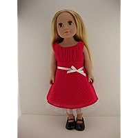 Sweet Bright Pink Dress for 18 Inch Doll Like the American Girl Dolls Shoes Sold Separately