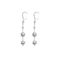 Freshwater 2 Pearl Drop Earrings