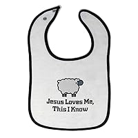 Cute Rascals Toddler & Baby Bibs Burp Cloths Jesus Loves Me This I Know Christian God Style C
