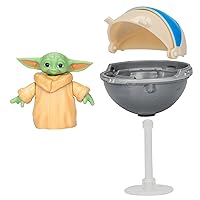 STAR WARS Epic Hero Series Grogu 1-Inch-Tall Action Figure & Hover Pram, Toys for 4 Year Old Boys and Girls