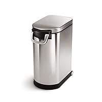 simplehuman 30 Liter, 32 lb / 14.5 kg Large Pet Food Storage Container for Dog Food, Cat Food, and Bird Feed, Brushed Stainless Steel simplehuman 30 Liter, 32 lb / 14.5 kg Large Pet Food Storage Container for Dog Food, Cat Food, and Bird Feed, Brushed Stainless Steel
