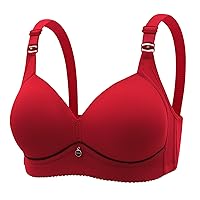 Women's Comfortable Large Size No Steel Ring Bra Medium and Old Age Thin Comfort Bra Bra Womens Workout Sports