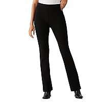 Rafaella Women's Petite Short Length Pull-On Bootcut Pants, Stretch Fabric, 28.5” Inseam, Slimming Panel, Classic Fit