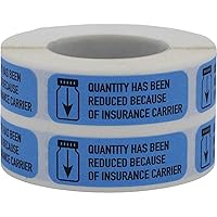 Quantity has Been Reduced Because of Insurance Carrier Medical Healthcare Labels, 0.5 x 1.5 Inches in Size, 500 Labels on a Roll