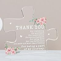 Thank You Gifts for Women Engraved Acrylic Block Puzzle Plaque Decorations Decor Gift Baskets Care Package Gifts for Women Dental Assistant Appreciation Gifts Farewell Appreciation Gifts for Coworkers Friend