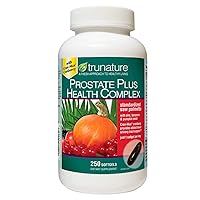 TruNature Prostate Plus Health Complex - Saw Palmetto with Zinc, Lycopene, Pumpkin Seed - 250 Softgels