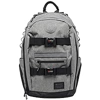 Element Men's Mohave Backpack – Lightweight Bookbag – with Skate Straps, Heather Grey, One Size