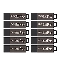 Centon Electronics DataStick Pro USB 2.0 Flash Drive, 2 GB, 10 USB Flash Drives, 10 Bulk Pack, Grey
