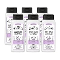 Natural Daily Moisturizing Body Wash, Hydrating Shower Gel for Men and Women, Free of SLS, USA Made and Cruelty Free, Lavender, 18 fl oz, 6 Pack