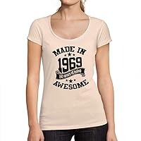 Women's Graphic T-Shirt Made in 1969 55th Birthday Anniversary 55 Year Old Gift 1969 Vintage Eco-Friendly Ladies