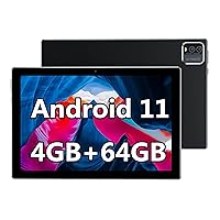 Tablet 10 inch 4GB+64GB Tablet Android11 Tablets 4GB+64GB Quad-Core Tablet FHD Display Tablet Black