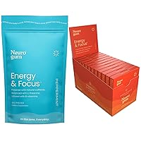NeuroGum Energy Caffeine Gum (198 Pieces) - Sugar Free with L-theanine + Natural Caffeine + Vitamin B12 & B6 - Nootropic Energy & Focus Supplement for Women & Men - Peppermint & Cinnamon Flavor