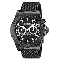 Invicta Men's 10602BBB Pro Diver Sea Wizard Black Dial Black Mesh Stainless Steel Watch