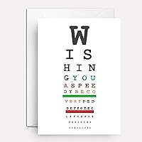 Get well soon cards | eye surgery get well card | eye surgery card | personalized greeting cards | 20/20