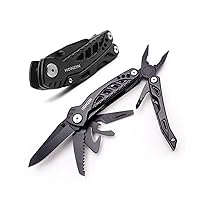 GIRIAITUS Camping Multitool Accessories Gifts for Men Dad 16 in 1 Upgraded Multi Tool Survival Gear with Hammer Pliers Saw Screwdrivers Bottle Opener