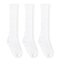 Jefferies Socks Girls 2-6X Classic Cable Knee High 3 Pair Pack