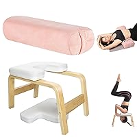 Yes4All Yoga Headstand Bench and Yoga Bolster for Restorative Yoga/Meditation Cushion with Triple-Layer Sponge
