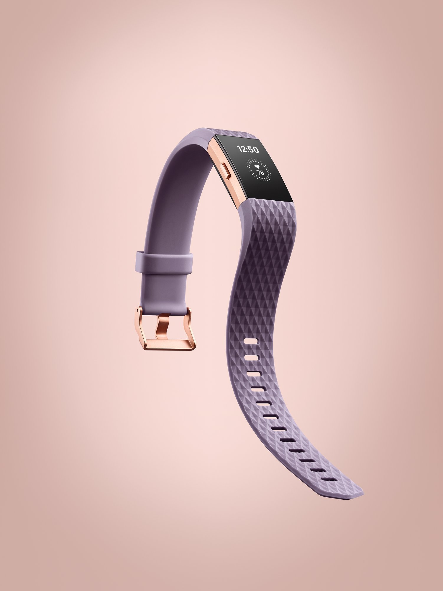 Fitbit Charge 2 Heart Rate + Fitness Wristband, Special Edition, Lavender Rose Gold, Large (US Version)