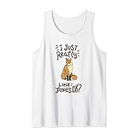 I Just Really Like Foxes Ok Design Fox Lover, Funny Fox Tank Top