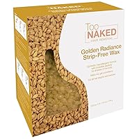 Too Naked Golden Radiance Strip-Free Wax, Hypoallergenic, Incredible Elasticity Peel Wax size 28.8 Ounces