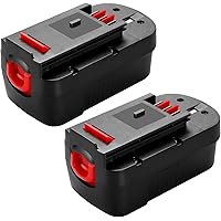 2Pack 3.6Ah HPB18 Ni-Mh Replacement Battery for Black and Decker 18V Battery HPB18 HPB18-OPE Compatible with Black Decker Battery 18 Volt Tools A1718 FS18FL Firestorm Cordless Power Tool (Black)
