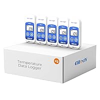 Elitech RC-5 USB Temperature Data Logger Recorder 32000 Points High Accuracy (5 Pack)