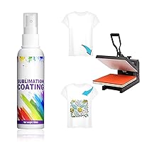 Sublimation Spray for Cotton Shirts, Sublimation Coating Spray, Sublimation Spray for All Fabric Including Polyester, Carton, Canvas, Tote Bag, Waterproof, High Gloss (White)