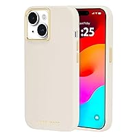 Case-Mate iPhone 15 Case - Silicone Beige [12ft Drop Protection] [Compatible with MagSafe] Magnetic Cover with Soft Silicone Material for iPhone 15 6.1