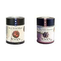 The Tao of Tea Rose Petal Black Tea and Lavender Herbal Tea Bundle (4 Oz, 2 Oz)