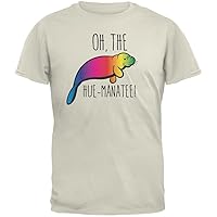 PAWS - Oh The Hue-Manatee Natural Adult T-Shirt