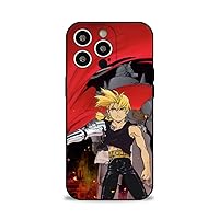 Fullmetal Manga Alchеmist 042 Case for iPhone 14 Pro Case,Japanese Comics Print Pattern Phone Cases for Anime Fans,Silicone Shockproof Protective Cover for iPhone 14 Pro Black