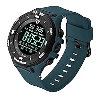 TOMI Mens Digital Watch - Sports Military Watches Waterproof Outdoor Chronograph Military Wrist Watches for Men with LED Back Ligh/Alarm/Date Gifts for Men Students Woman, Light blue, Sports Military