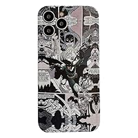 Cartoon Spider Phone Case for 6.1/6.7 Inch Thermoplastic Urethane Phone Case Compatible with iPhone 14/15 (Bat, iPhone 15 Pro Max)
