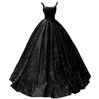 Women's Glitter Prom Dresses Corset Bodice Shinny Pageant Party Ball Gown 2021 Evening Dress for Juniors