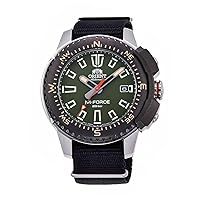 ORIENT Orient RA-AC0N03E Men's M-Force Delta Nylon SLP-Thru Band Green Dial Automatic Dive Watch