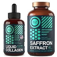 WILD FUEL Saffron Extract and Liquid Collagen with Biotin Bundle