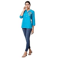 Vihaan Impex Women's Top for Partywear hand made embriodery Tunic for Women