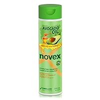 NOVEX Avocado Oil Shampoo - Infused with 100% Organic Avocado Oil – Enriched with Honey - For Stronger Smoother Shinier Hair - Restores the Hair from Damage (300ml/ 10.1oz