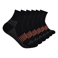 Timberland PRO Men's 6-Pack Quarter Socks