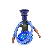  Dual-Purpose Hookah Hose Pipe, Long Handle Portable Brass  Hookah Smoke Pipe Bubble Filter Men (Transparent 2)