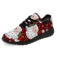 Christmas Shoes for Women Men Running Comfort Lightweight Walking Tennis Sneakers Santa Shoes Gifts for Boy Girl